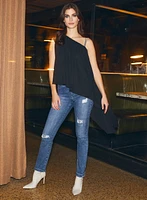 Asymmetrical Draped Top