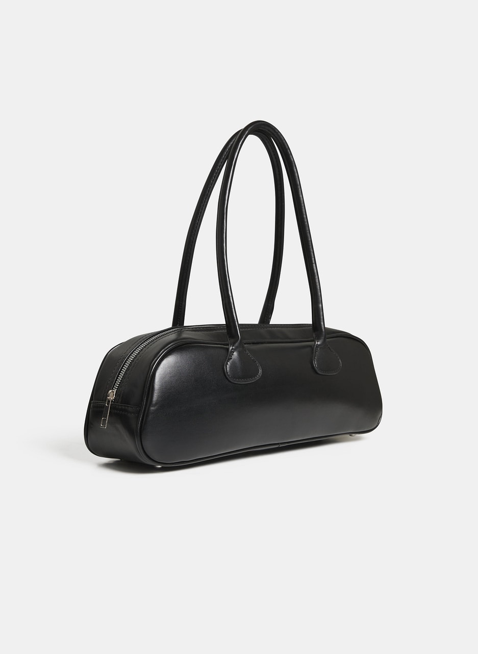 Vegan Leather Baguette Bag