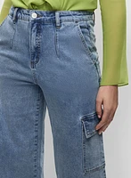 Wide Leg Cargo Jeans