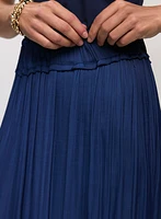 Pleated Maxi Skirt