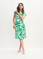 Joseph Ribkoff - Geometric Print Wrap Dress