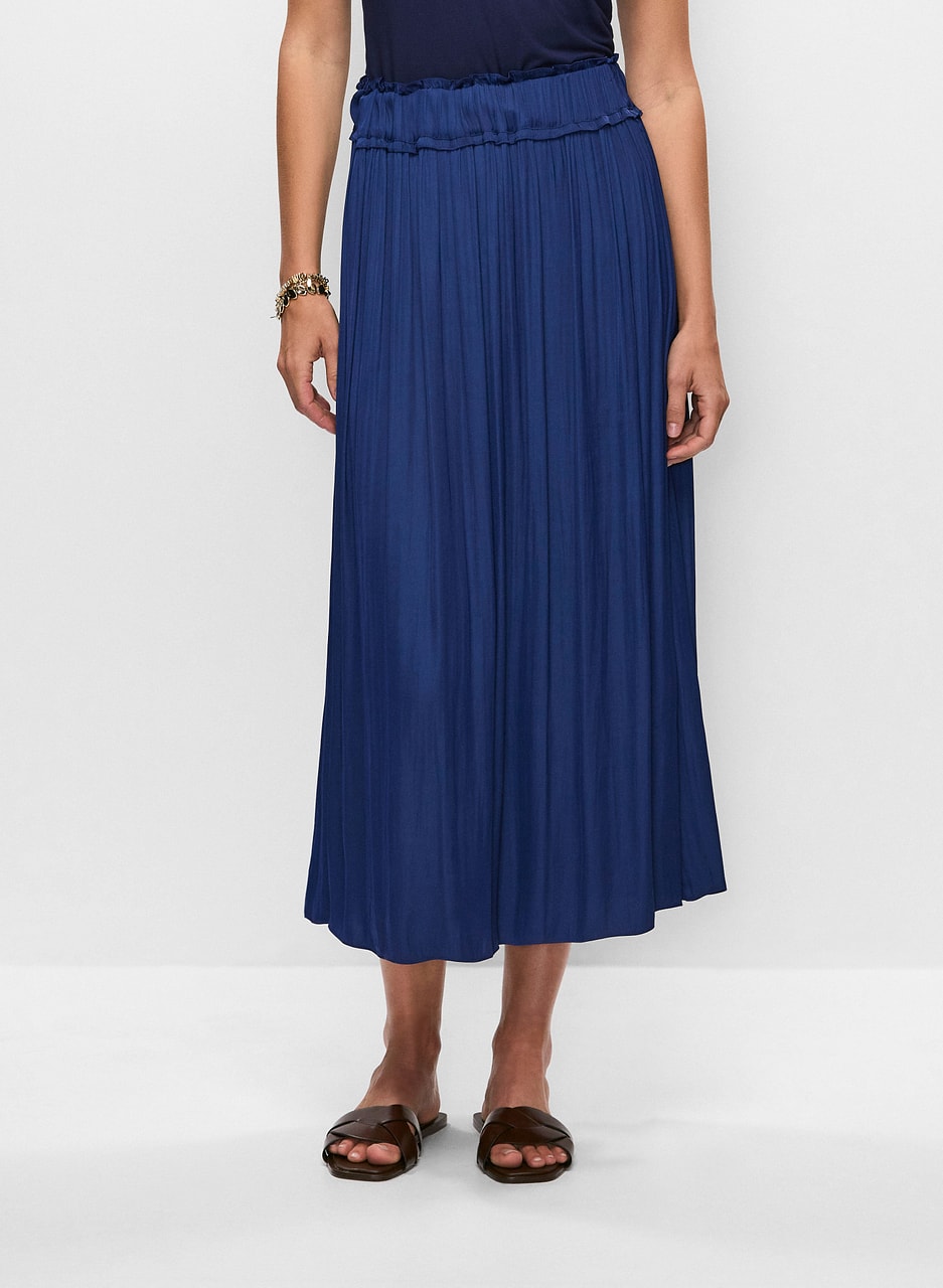 Pleated Maxi Skirt