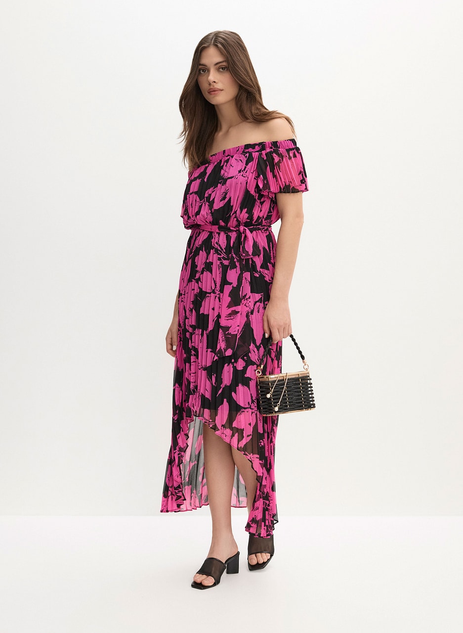 Joseph Ribkoff - Off-the-Shoulder Floral Dress