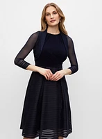 Sheer Sleeve Mesh Bolero