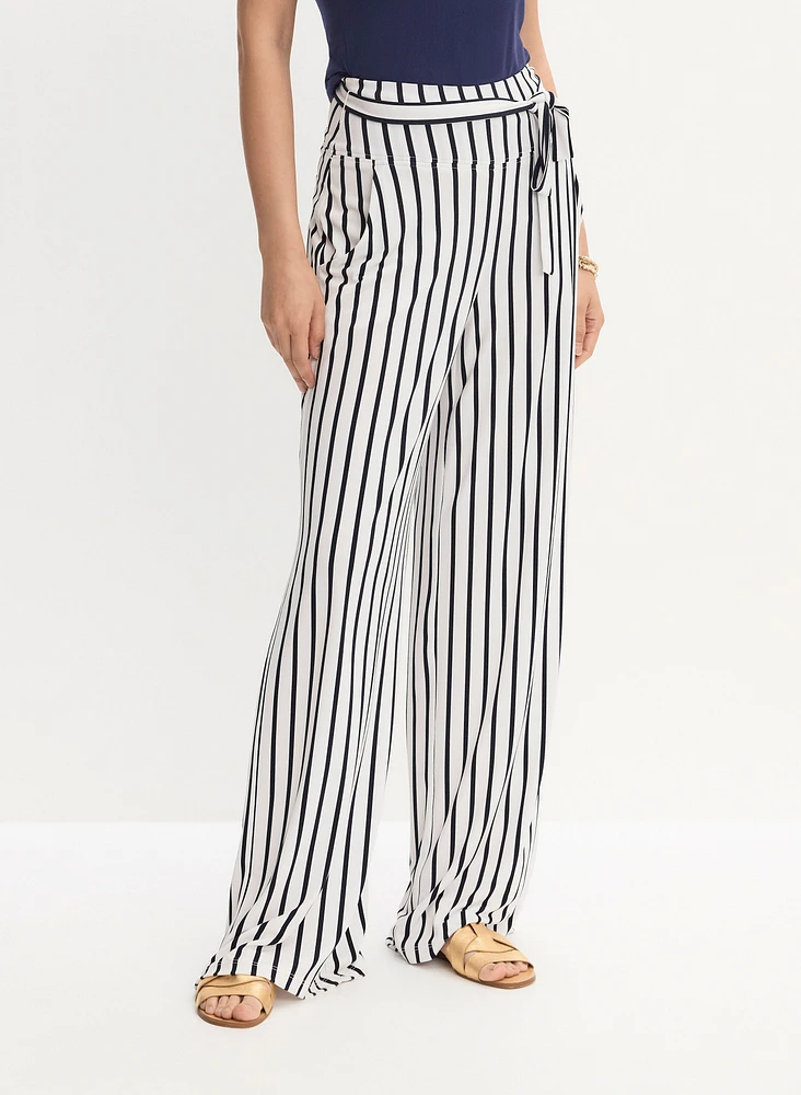 Joseph Ribkoff - Striped Wide Leg Pants