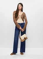 Dart Waist Wide Leg Jeans