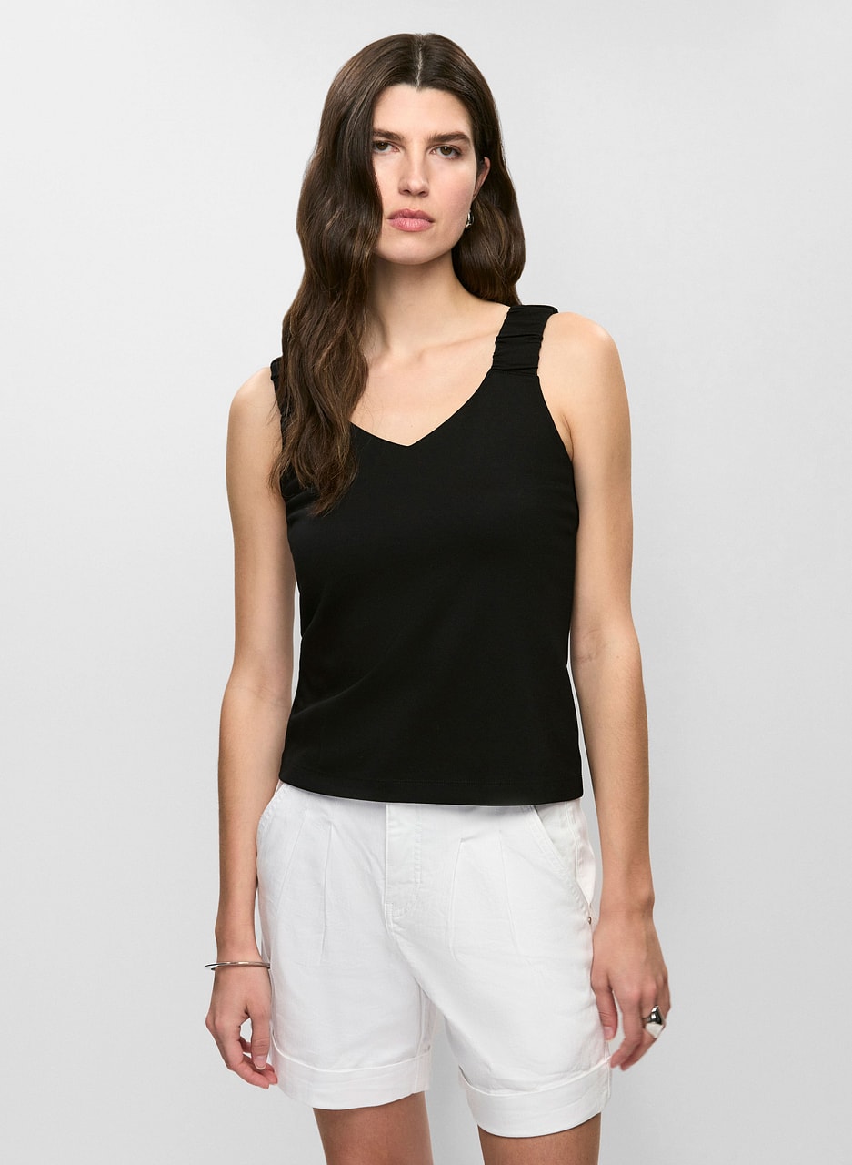 Ruched Strap Top