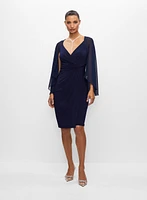 Chiffon Capelet Dress