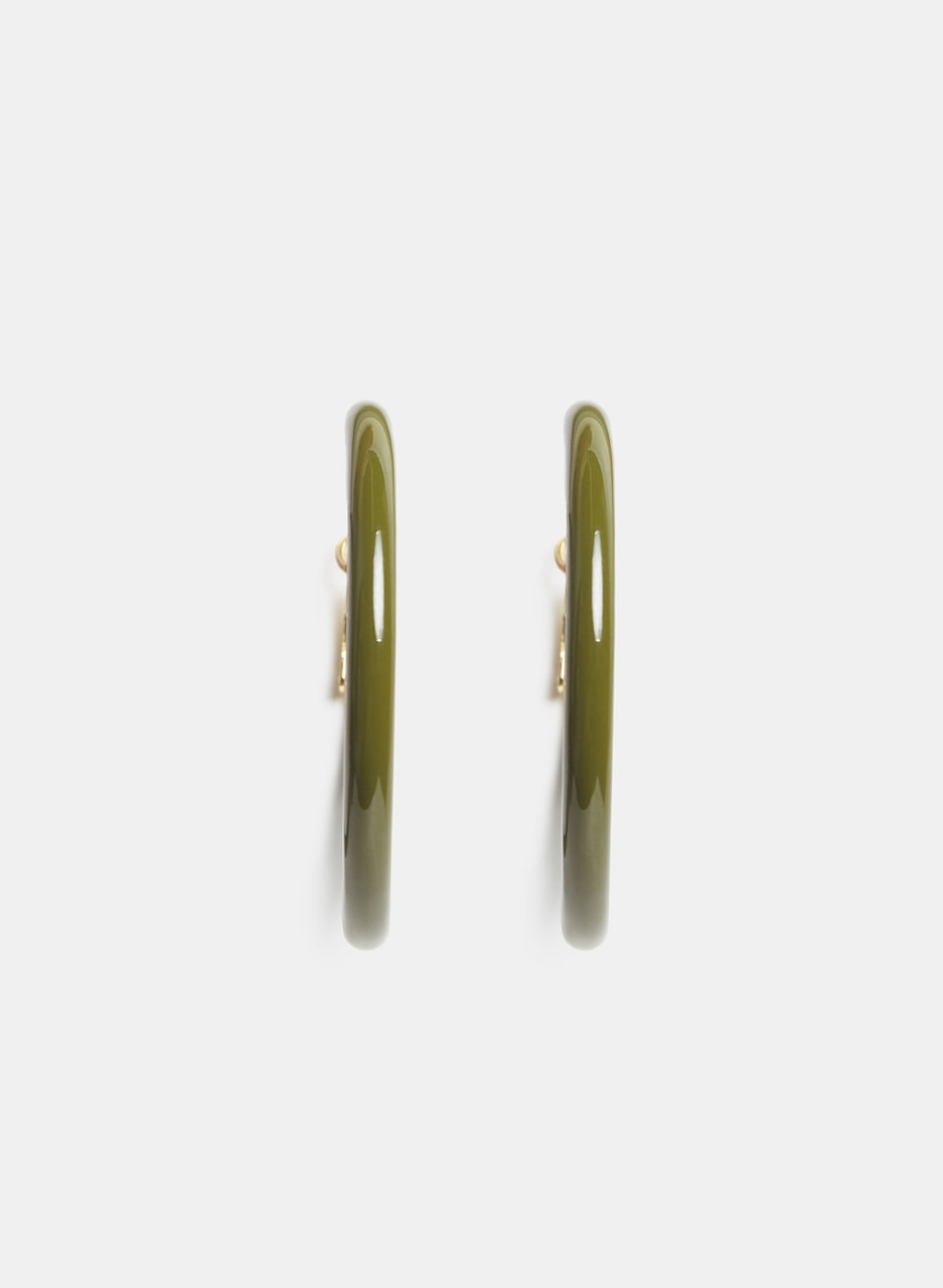 Epoxy Hoop Earrings
