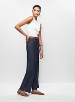 Wide Leg Denim Pants