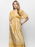 Printed Satin Dress