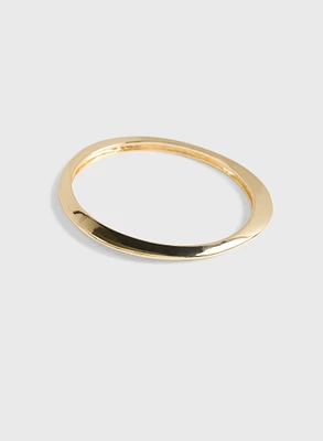 Rounded Triangular Metal Bangle