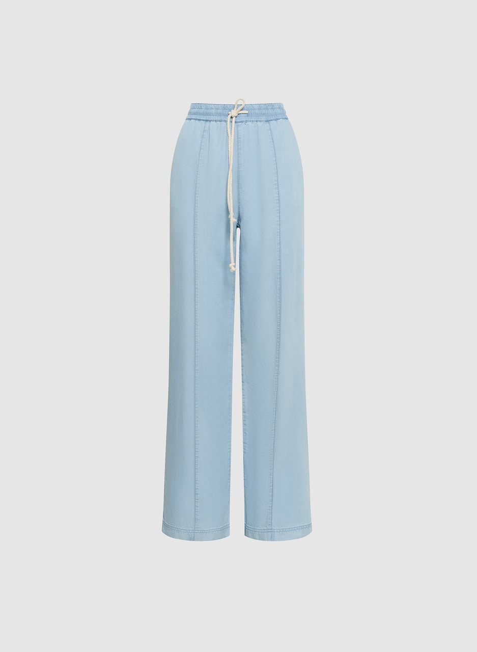 Pull-On Wide Leg Pants