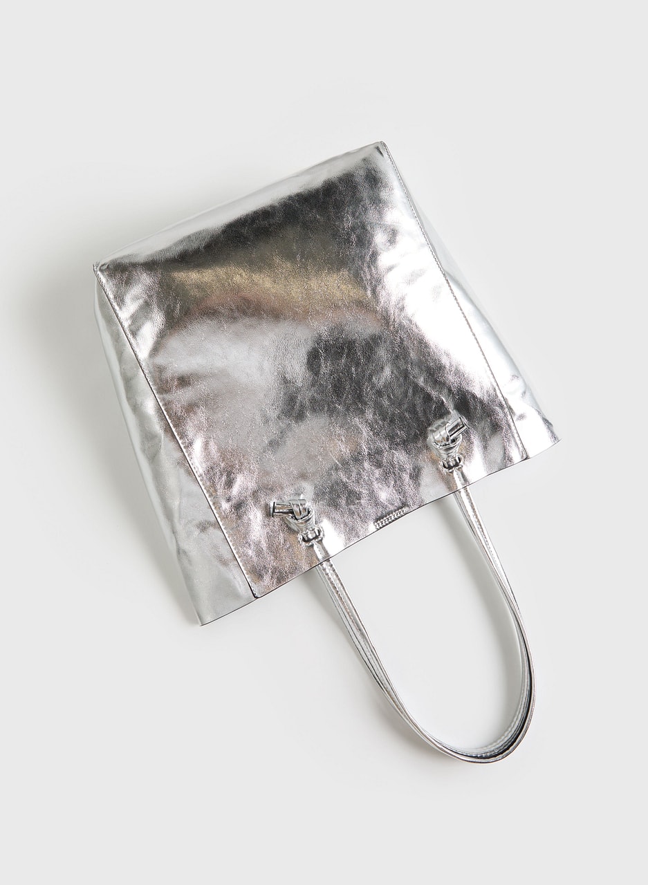 Metallic Satchel Bag