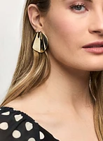 Shell Shaped Button Earrings