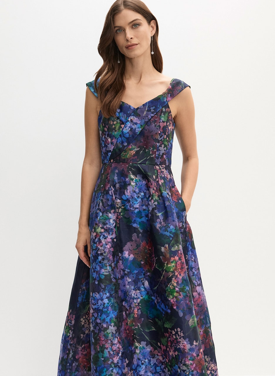 Floral Print Gown