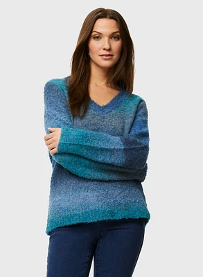 Cashmere Blend Gradient Sweater