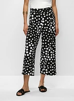 Belted Polka Dot Capris