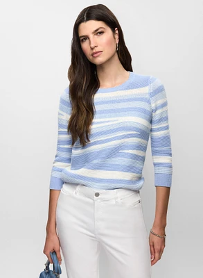 Abstract Stripe Sweater