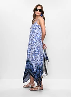 Mixed Print Maxi Dress