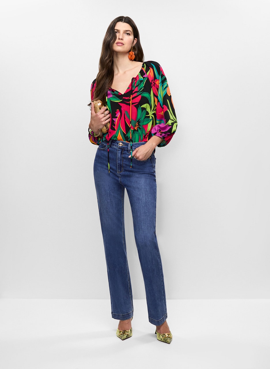 Joseph Ribkoff - Tropical Motif Top