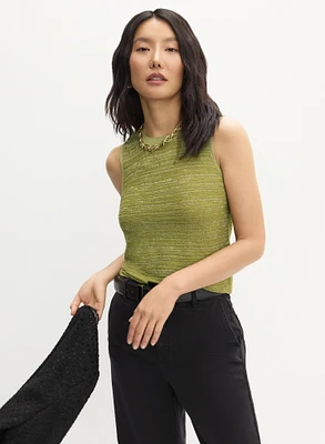 Pull texturé sans manches Essentiel