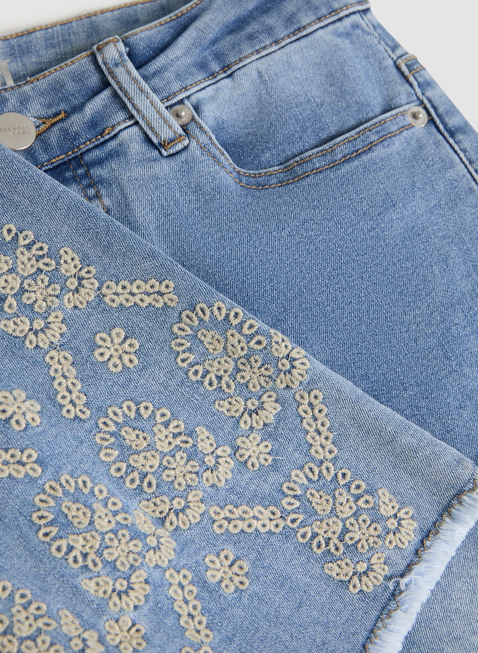 Embellished Slim Leg Jeans