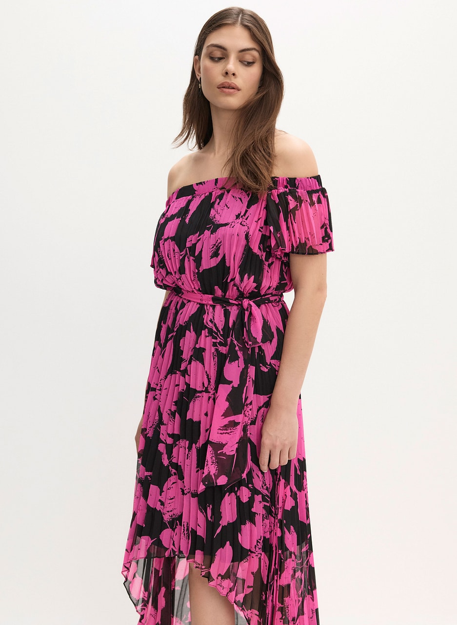 Joseph Ribkoff - Off-the-Shoulder Floral Dress