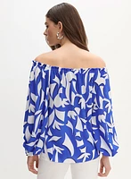 Joseph Ribkoff - Abstract Off-Shoulder Blouse