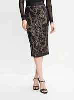 Joseph Ribkoff - Sequined Pencil Skirt