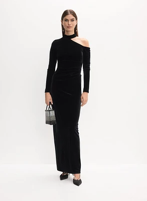 BA Nites - Cut-Out Velvet Dress