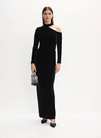 BA Nites - Cut-Out Velvet Dress