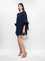 Chiffon Sleeve Cocktail Dress