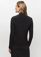 Joseph Ribkoff - Bow Neck Long Sleeve Top