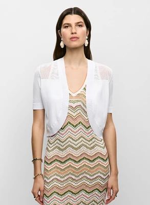 Boléro Essentiels en tricot ajour