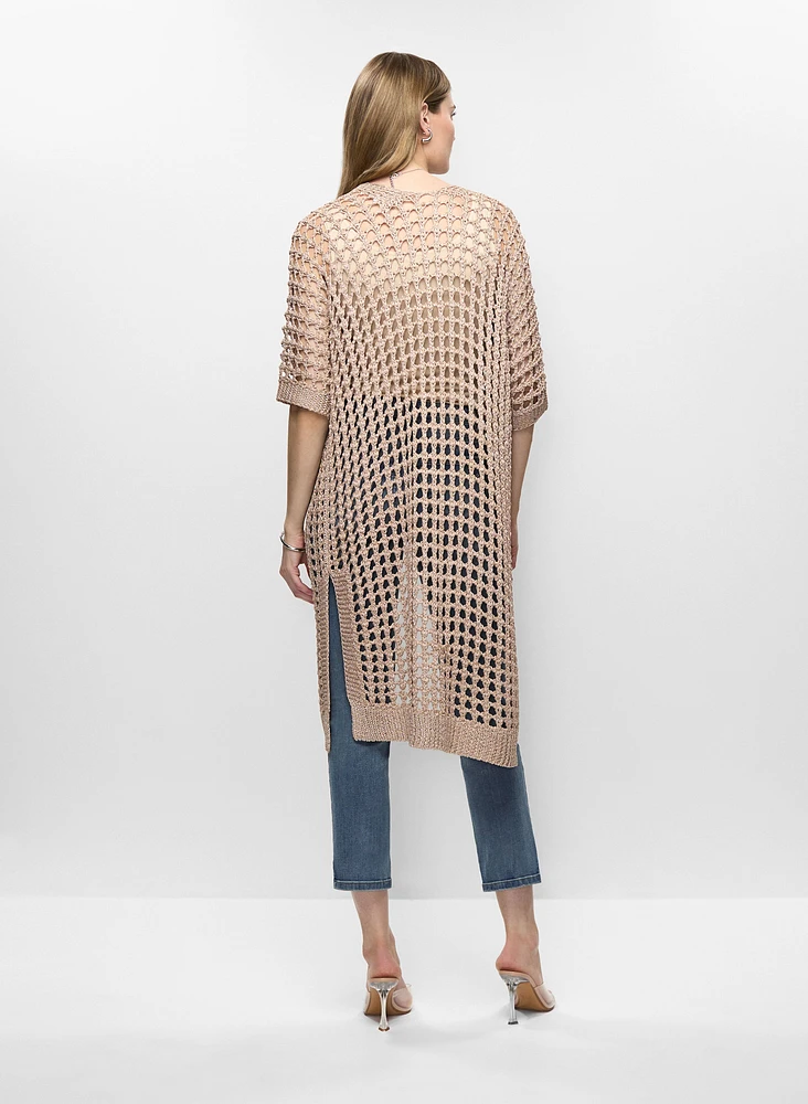 Joseph Ribkoff - Open-Knit Duster Cardigan