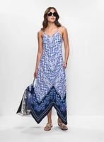 Mixed Print Maxi Dress