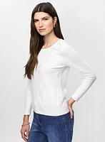 Patch Pocket Pullover Sweater