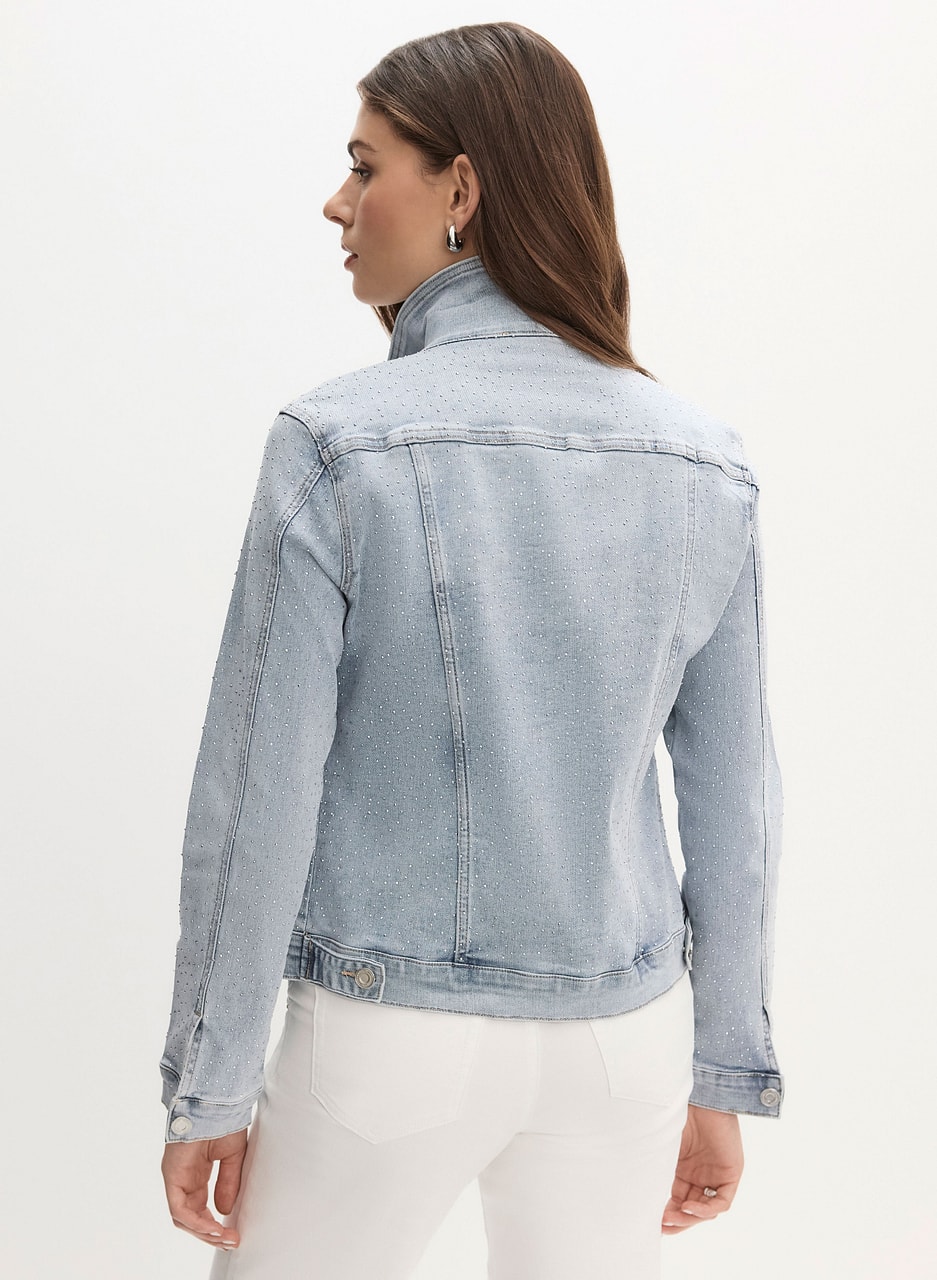 Joseph Ribkoff - Rhinestone Detail Denim Jacket