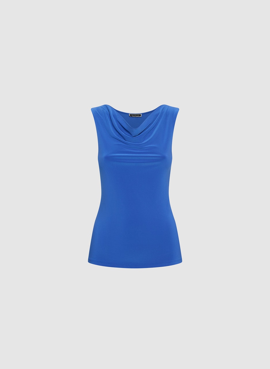 Sleeveless Cowl Neck Top