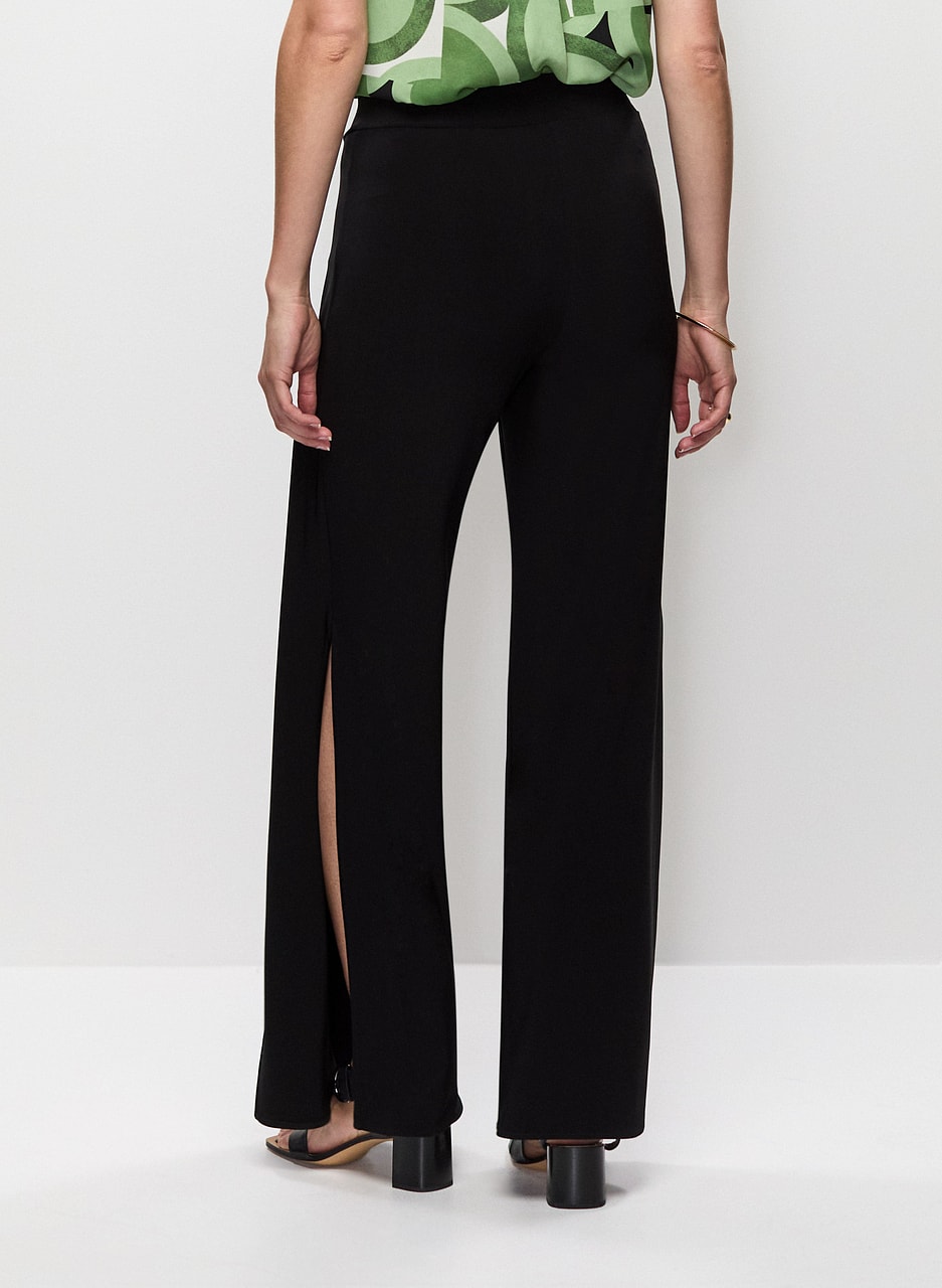 High Slit Flare Leg Pants