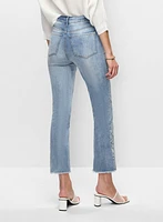 Embroidered Straight Leg Jeans