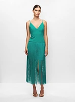 Adrianna Papell - Fringe Detail Dress