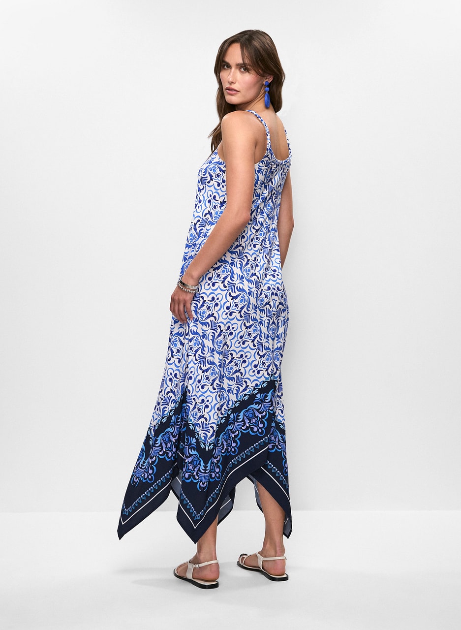 Mixed Print Maxi Dress