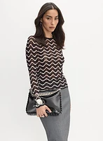 Wave Open-Knit Sweater