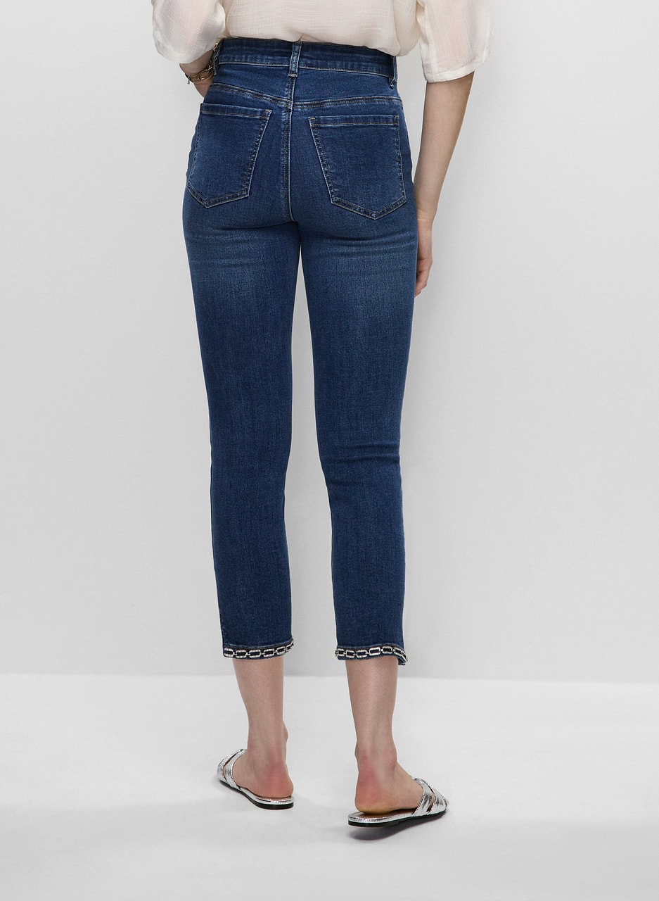 Slim Leg Denim Capris