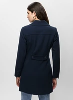 Button Detail Trench Coat