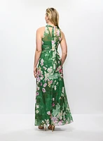 Floral Halter-Neck Dress