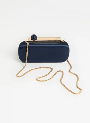 Box Clutch With Chain Strap