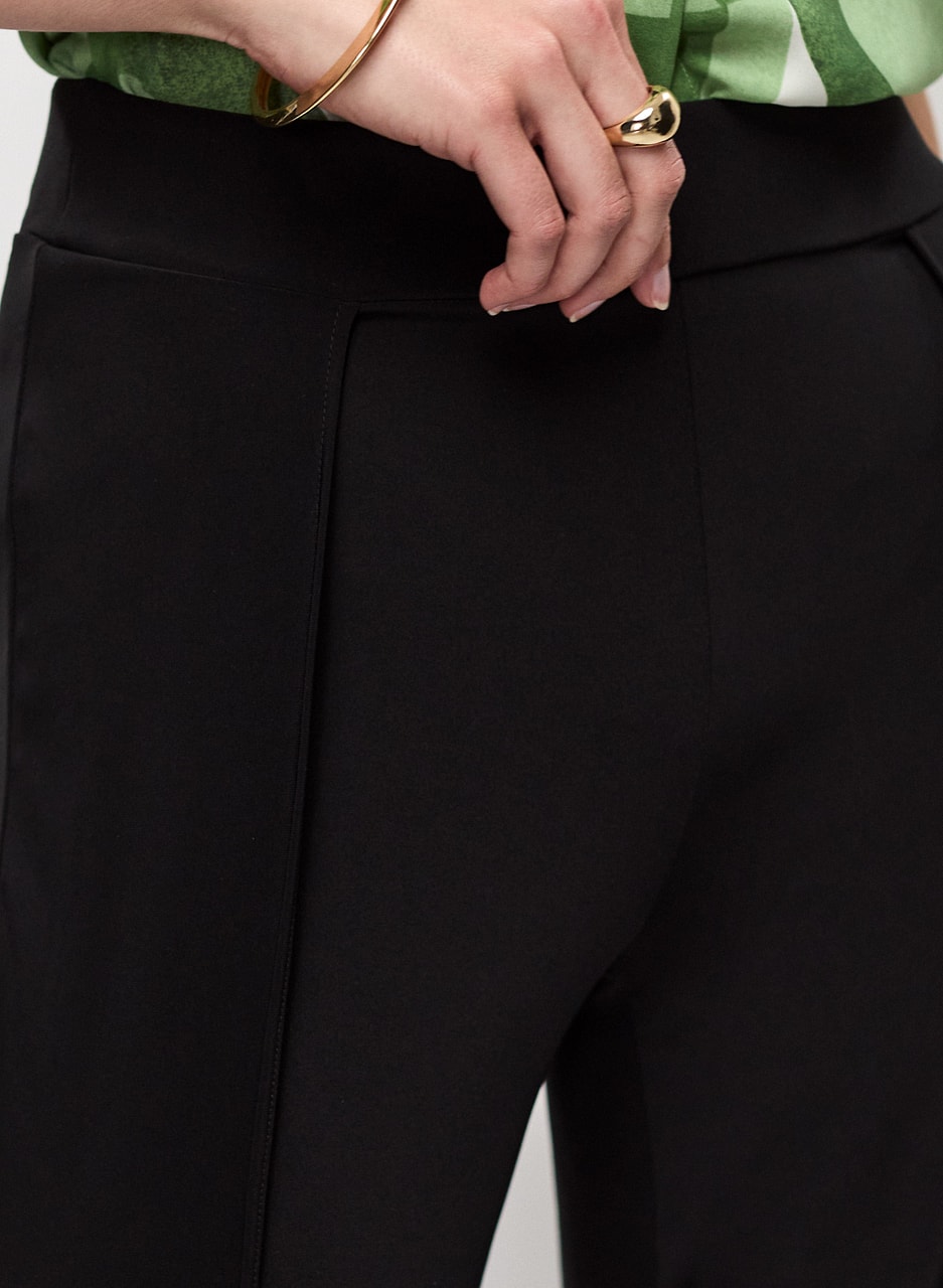 High Slit Flare Leg Pants